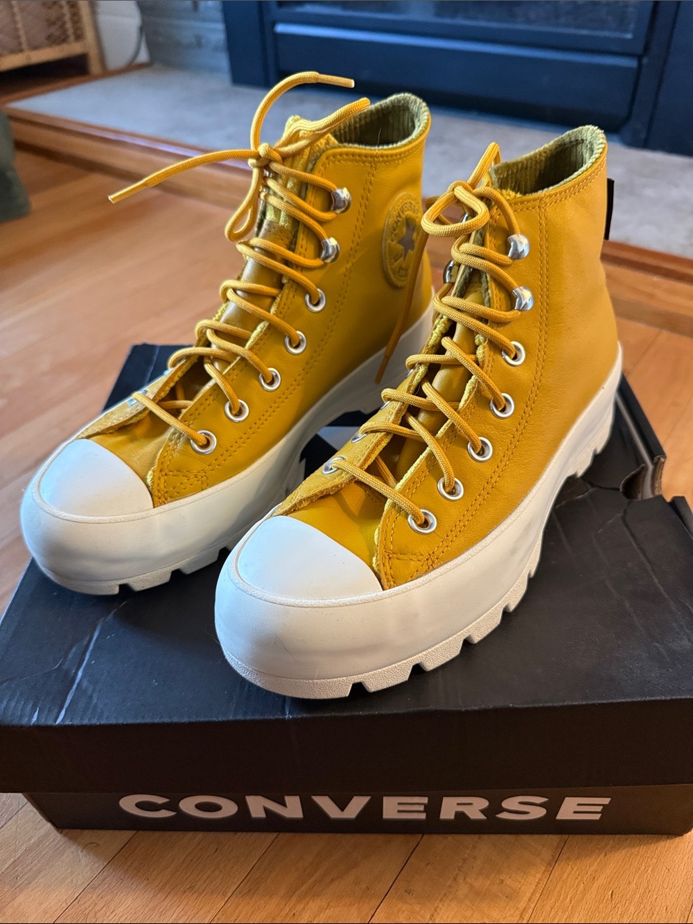 Converse Gore-tex Lugged Yellow High-Top Sneakers